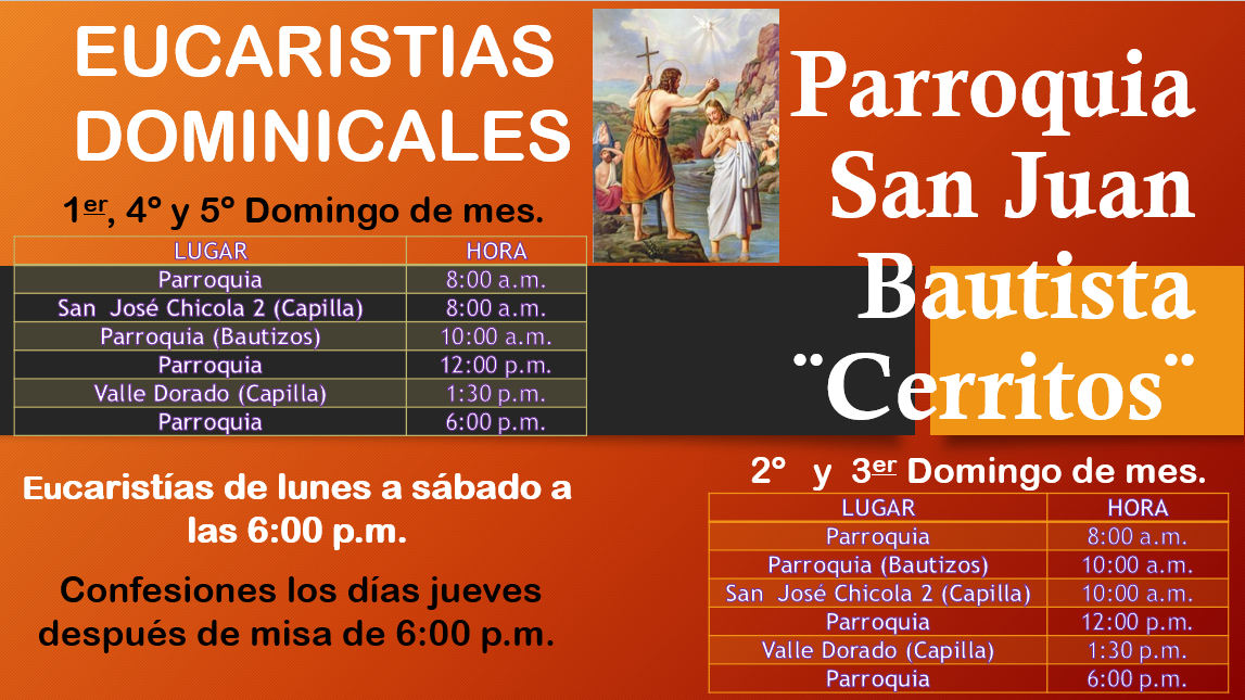 Horario de Misas en Orizaba