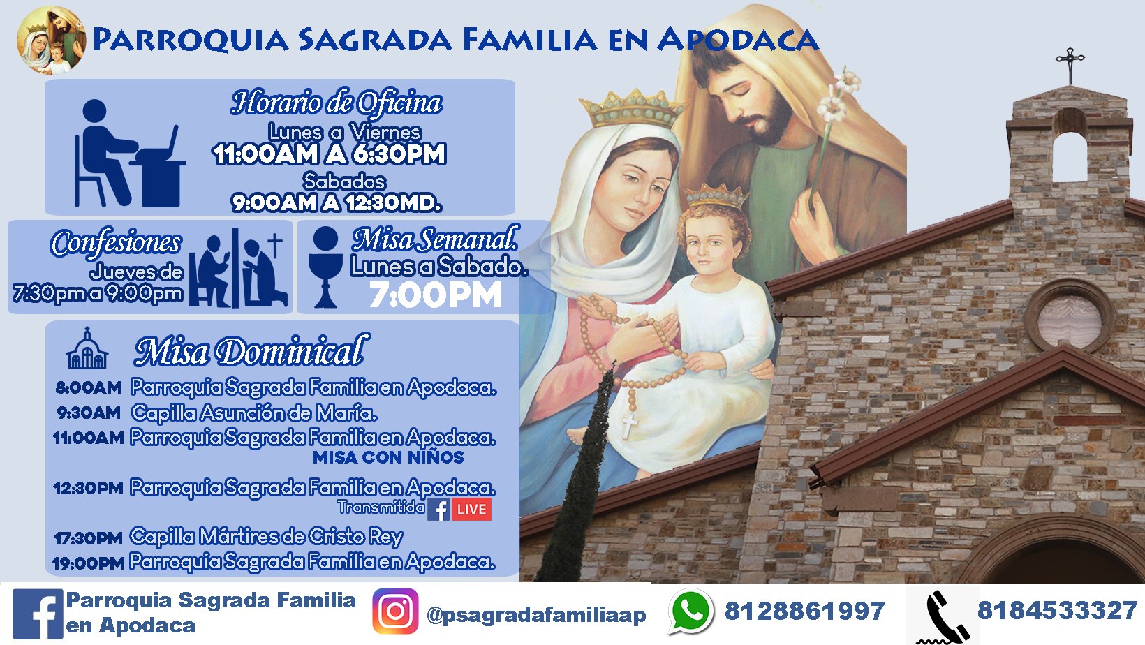 Horario de Misas en Apodaca